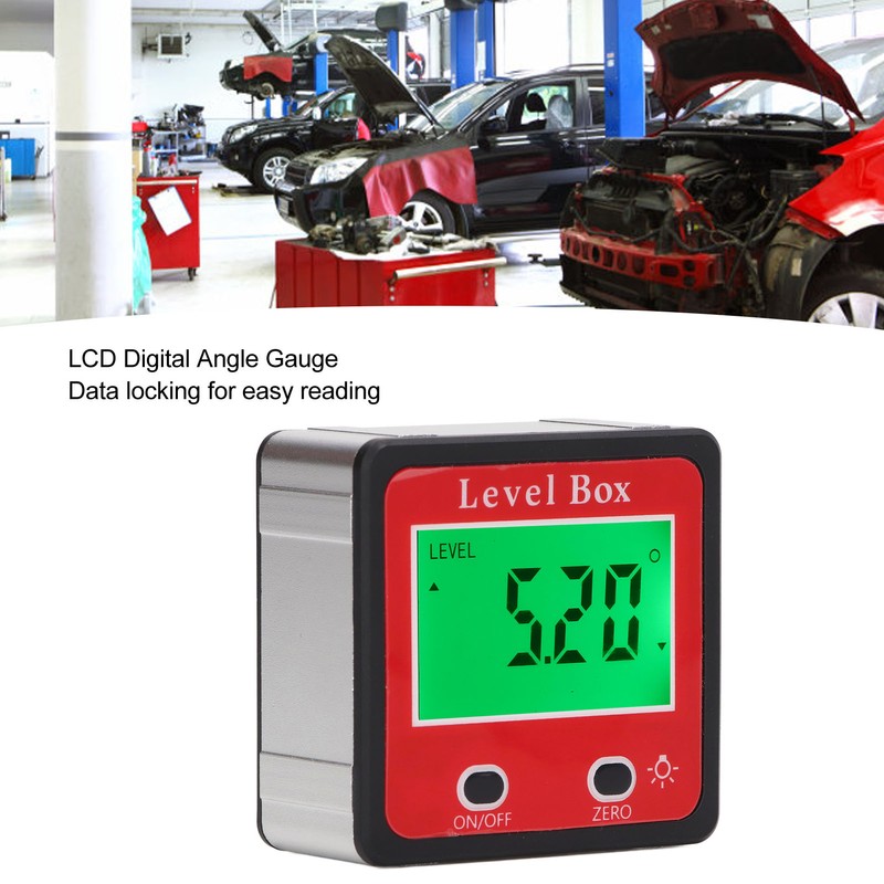 Digital Level Box LCD Display Angle Finder High Accuracy Inclinometer