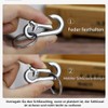 Norhogo 6 pieces key rings with quick release, removable key