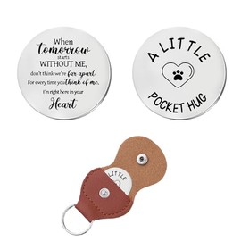 Xiyantiji Pocket Hug Keychain Pet Memorial Gifts for Loss of Dog Cat Sympathy Gift When Tomorrow Starts Without Me Keychains Pet Lover Owner Remembrance Gifts for Family Friends