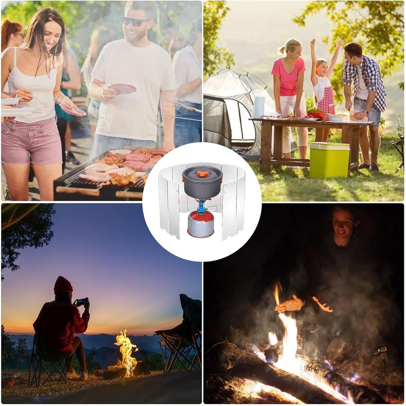 Yurika Wind Blocking Board for Stoves, Windscreen, For Camping, Bonfire