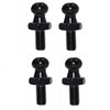 Ramor Strutz Four Black Ball Stud Bolts for Gas Struts,