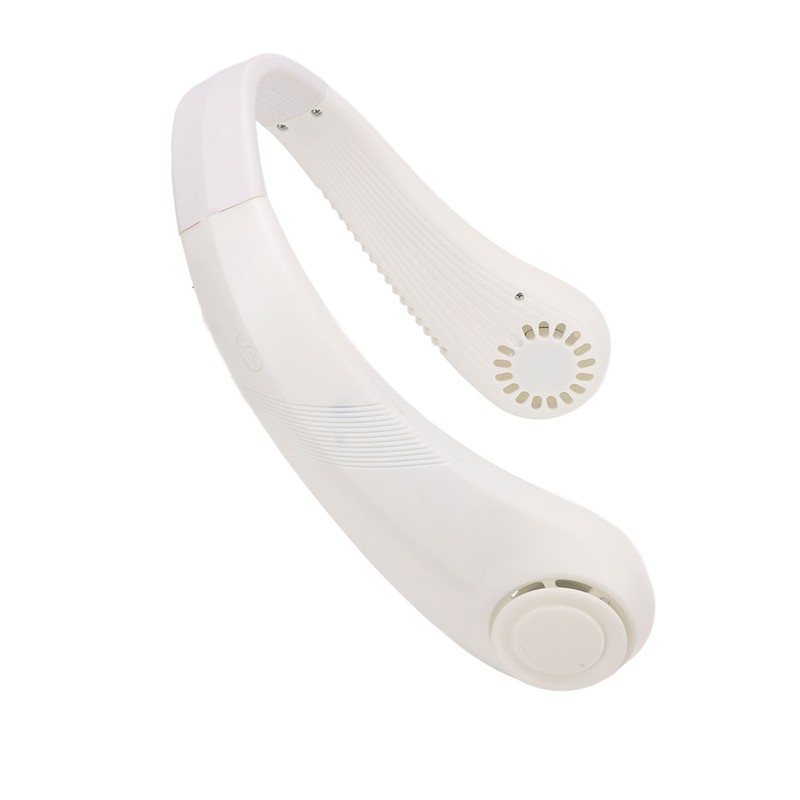 Portable Neck Fan Leafless Hands Free Quiet Lightweight USB Charging