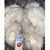 Cat & Jack Kids White Fuzzy Slippers Girls Size 2/3
