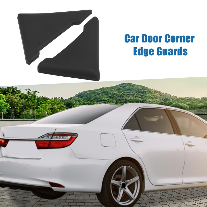 A ABSOPRO Car Door Corner Edge Guard Bumper Protector Black