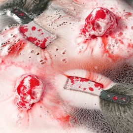 6PCS Bath Bombs for Adults Boys Girls Spooky Skull Knife Bubble Bathbomb Winter Moisturizing SPA or Bath Fizzy Ball Gift for Friend Birthday Christmas Novelty Present Idea