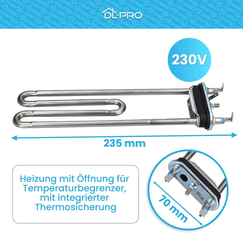 DL-pro Heater suitable for Bosch Siemens Neff Constructa Balay heating