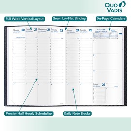 Quo Vadis 2026 Refill for Trinote - Weekly Planner - 13 Months, Dec. to Dec. - 7 x 9 3/8" - Productivity Appointment Planner
