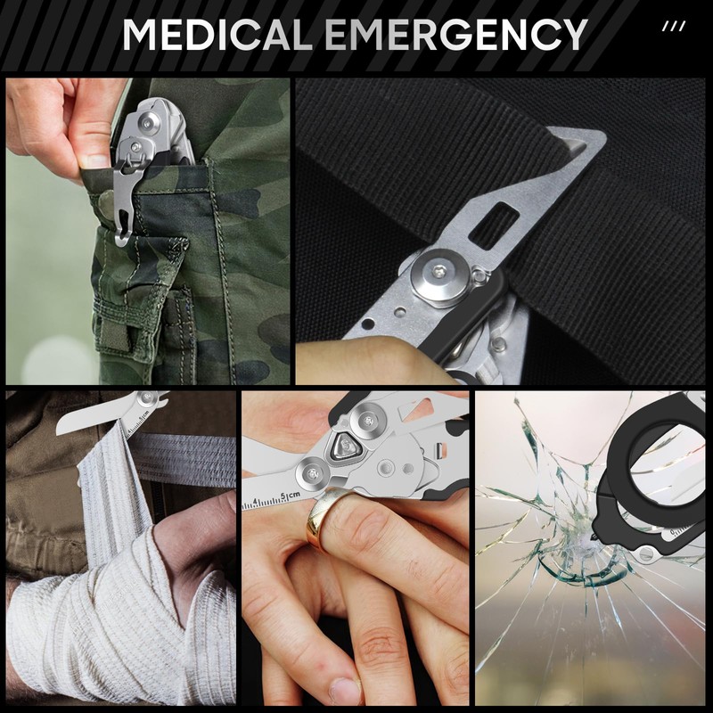 Trauma Shears Raptor Rescue Emergency Shears with Strap Cutter and