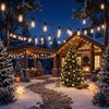 YaaFen 52FT Solar String Lights Outdoor Waterproof Patio Lights with
