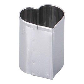 Endoshoji BPT05003 Vegetable Cutter, Silver No. 3, Commercial Use, Putty Pull, Heart