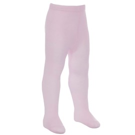Tick Tock Baby Girls Cotton Rich Plain Tights Pink 18-24 months