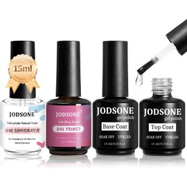 JODSONE 15ML Deshidratador de Uñas Primer base y top coat semipermanente Superficie Brillante Secado Rápido Duradero En Casa DIY Nail Salon Girl Gift keep Nail Art Design Larga Duración