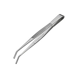 ANEX No.122 Tweezers, Stainless Steel, Gizzard Type, Curved Tip, 4.9 inches (125 mm)