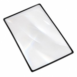 3X Reading Sheet Magnifier – 7 × 4.7 in Thin PVC Magnifying Lens for Books, Newspapers & Small Print