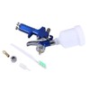 Blue Gravity Feed HVLP Mini Air Paint Spray Gun Low