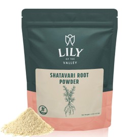 Lily of the Valley Shatavari Root Powder - Asparagus Racemosus - Support Women's Hormons - Vegan & Gluten-Free - Packed in Resealable Pouch (4oz, 113g)
