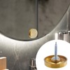 Rannb Decorative Mirror Screws Gold Cap Cover Nails 0.65"/16mm Cap