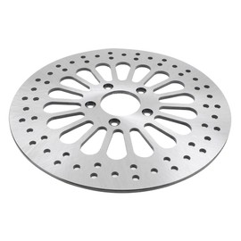 11.8"Front Brake Rotor Chrome Disc Compatible with Harley Davidson Touring Sportster Softail Electra Glide Road King Motorcycle Brake Disk Polished Stainless Steel Rotors