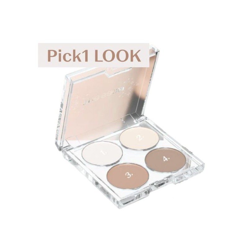 THE SAEM Single Shadow Palette Special Set 4Colors & Case