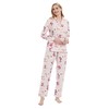 GLOBAL Womens Pajama Set Short Sleeve PJs for Women cotton