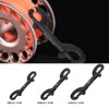 Tbest Durable Stainless Steel Scuba Diving Hook Double Ended Clip