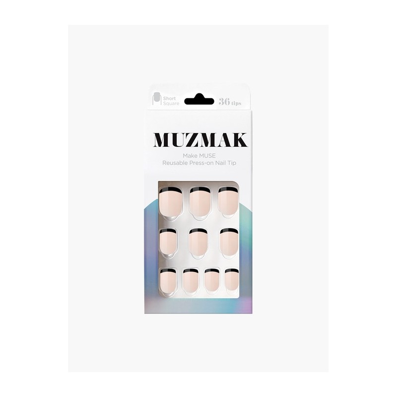 Reusable Nail Tip Espresso (Short Square) / 리유저블 네일팁 에스프레소(숏