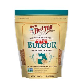Bob's Red Mill Red Bulgur/Red Wheat, 24oz (Pack of 1)- Whole Grain, Non GMO, Vegan, Kosher
