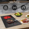 POTFYA Double Electric Cooktop,110V 2100W Electric Stove Top, 9 Power