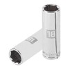Truper D-1218-ML, Dado largos de 6 puntas mm, 18 mm,