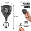 MNGARISTA MNGARISTA Heavy Duty Retractable Keychain with Belt Clip, ID