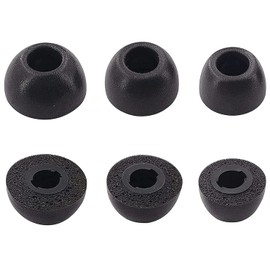 ALXCD Foam Ear Tips Compatible with Soundcore A1 P2 P3 Earbuds, S/M/L 3 Sizes 3 Pairs Soft Memory Foam Eartips Replacement Ear Tips Earbuds Tips Foam, Compatible with Soundcore A1 P2 P3, Black sml