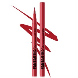 Red Matte Liquid Eyeliner Pencil, Colorful High Pigmented Waterline Eye liner Waterproof Pen, Bright Colored Smudgeproof Long Lasting Eyeliner Pen Christmas Party Festival Makeup Gift for Women-05