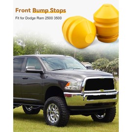 JUWEVAZU 2PCS 52113300AB Front Bump Stops Fit for Dodge Ram 2500 3500 2003-2012, Fit for Ram 2500 2013 2014 Lower Control Arm Jounce Bumpers (2WD Only)