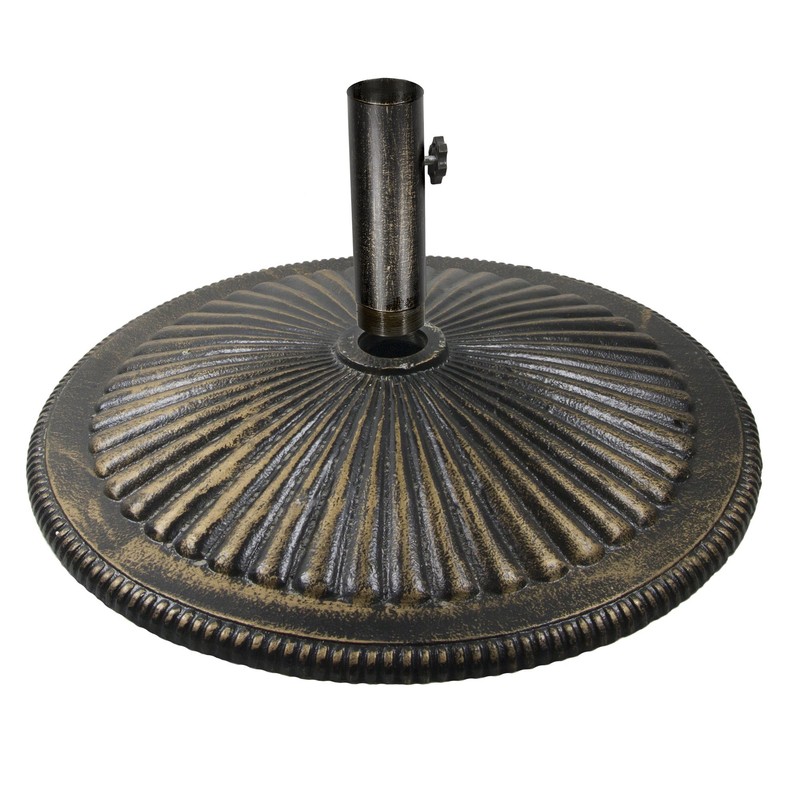 Blue Wave 50-lb Classic Cast Iron Umbrella Base in Bronze