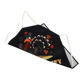 SHOWERORO 1pc Thanksgiving Theme Cooking Apron Apron for Bbq Grilling and Baking Flax Material Neck for Adults