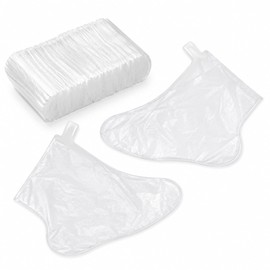 Thfaeyta 200 Pcs Plastic Foot Covers for Feet Pedicure Moisturizing Socks