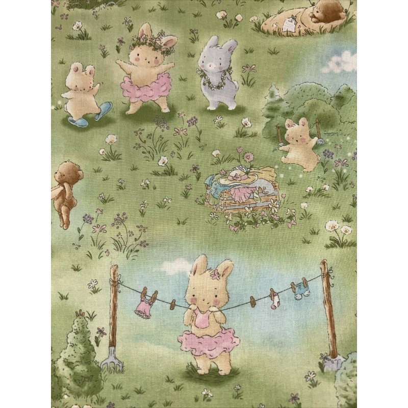 Timeless Treasures Bunnies By The Bay Timeless Treasures Cotton Fabric