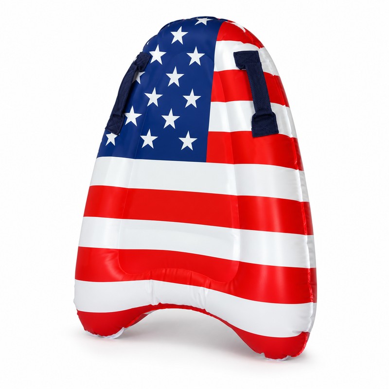 Inflatable Pool Float Raft for Summer Swimming – Patriotic Flag