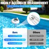 FirstE Solar Wireless Pool Thermometer with Dynamic Light Show |