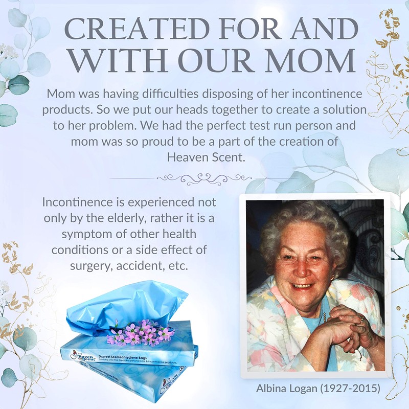 Heaven Scent Hygiene Bags 1.5MIL ULTRA-THICK Discreet Waste Disposal |