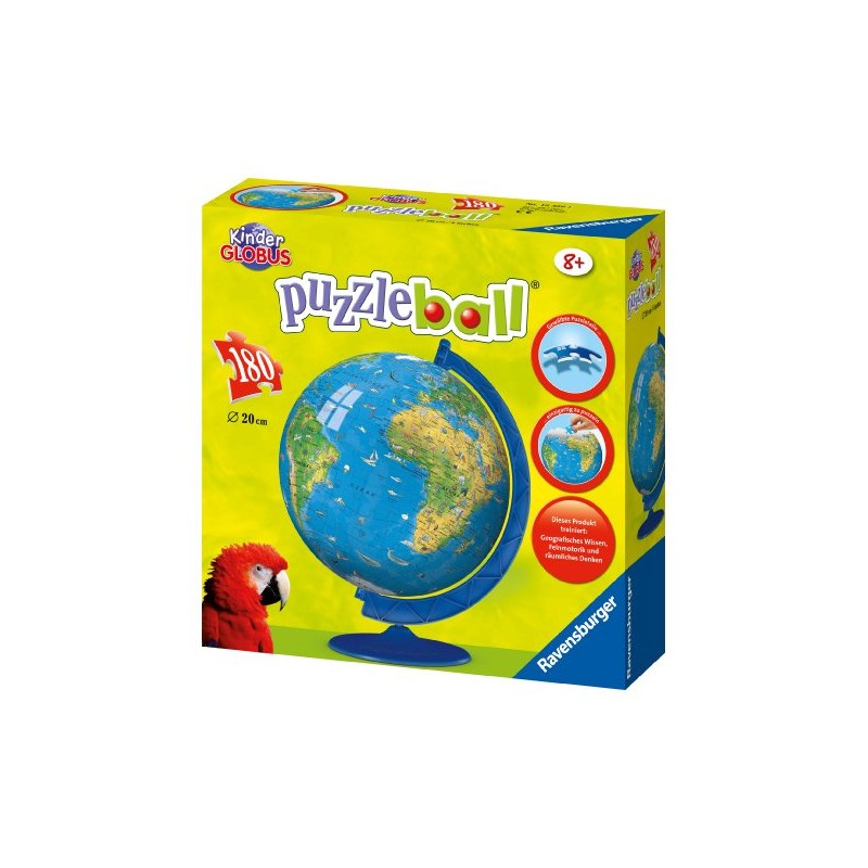 Terrestrial Globe - 180 Pieces Puzzleball - Ravensburger