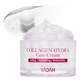 YADAH Crema Hydra Core con colágeno (50 g): hidratación, cuidado de las arrugas, reafirmante. Colágeno de bajo peso molecular, ácido hialurónico.