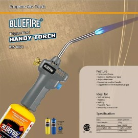 BLUEFIRE BTS-8071 Trigger Start Handy Gas Welding Propane Torch Head MAPP PRO - Torch with MAPP gas kit