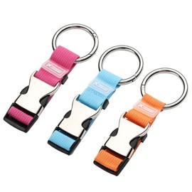 2pcs Portable luggage straps with external buckles,Add a Bag Luggage Strap Adjustable Suitcase Belt Straps Accessories for Connecting Luggage (gray orange)