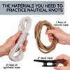 Deluxe Nautical Knot Tying Kit - 6" Boat Cleat, Jute
