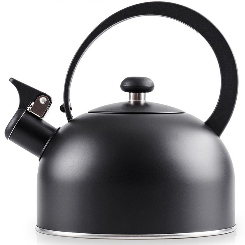Kettle Kettle Whistling Kettle Stainless Steel Black 2 L