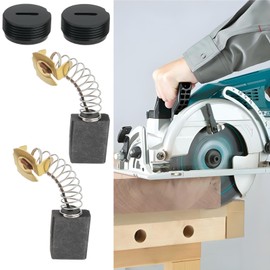 OTOTEC 1 Set Carbon Brush CB-154 & Housings and Caps Set Replacement Part CB152 CB153 Carbon Brush Set Compatible with Makita 5007F Circular Saw