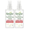 2 Pack of Simple Hydrating Mist + Anti-Bacterial Kind Defence
