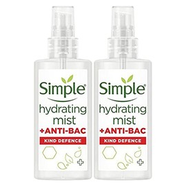 2 Pack of Simple Hydrating Mist + Anti-Bacterial Kind Defence Protect Mist 125ml