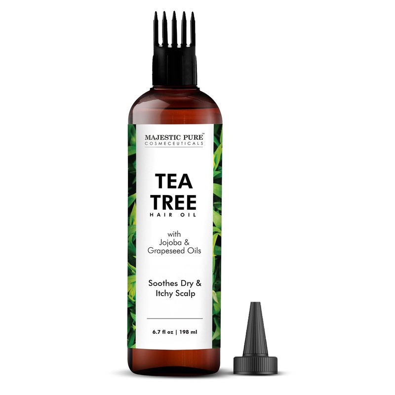 MAJESTIC PURE Tea Tree Oil for Hair | With Argan,